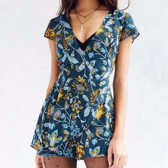 Urban Outfitters Pants - Kimchi Blue Anita Floral Romper